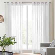 Kara Sheer Eyelet Curtains (Set of 2)